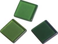 Rayher Acryl-mozaïek, 1x1 cm, transparant jade