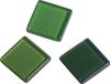 Rayher Acryl-mozaïek, 1x1 cm, transparant jade