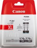 Canon pgi-570 0318C007 Noir Cartouche d'encre - 2 Pièces - Original - Haut (XL) Rendement + Sac de retour