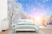 Nr1Wallpaper Fotobehang Sneeuw - Zon - Winter - Vlies - 400x300 cm