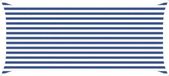 vidaXL Zonneschaduw Blauw en Wit 2 x 4,5 m 100% Polyester Oxford
