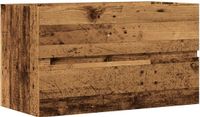 vidaXL Badkamerwandkast 80x38,5x45 cm bewerkt hout oud houtkleurig