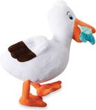 PetShop by Fringe Studio Hondenspeelgoed met pieper - Pluche - Bruin/Oranje/Wit - 30 cm