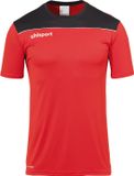 Uhlsport Offense 23 T-Shirt Heren - Rood / Zwart / Wit | Maat: S