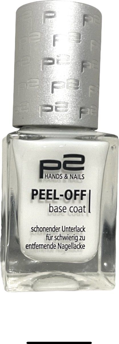 P2 Cosmetics EU Peel-Off Base Coat 10ml - Wit