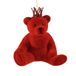 Werner Voss Ornement de Noël en plastique - Ours en peluche avec couronne 21cm Rouge