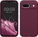 kwmobile telefoonhoesje geschikt voor Google Pixel 8a - Hoesje met siliconen coating - Smartphone case in magenta-lila