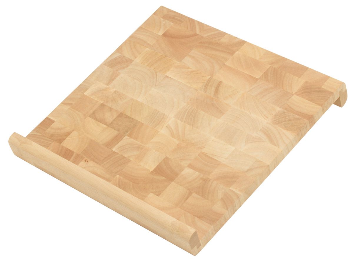 Zassenhaus Snijplank met aanslagrand - 39 x 39 x 2 cm - Rubberhout