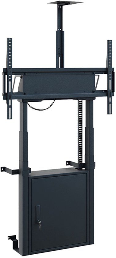 Hagor HP Twin Lift FW-B - gemotoriseerd in hoogte verstelbaar liftsysteem voor vloer-muurbevestiging 55-86” | max. VESA. 900x600 | max. belasting 120 kg | zwart