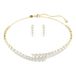 Swarovski Mesmera Set, Set (2), Marquise-Slijpsel, Wit, 18 Karaat Gouden Afwerking