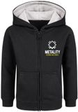 Metality Logo Kinder vesten zwart Katoen