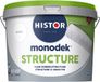 Histor Monodek Structure Muurverf – Matte Structuurverf met Fijne Korrel – Camoufleert Oneffenheden – Geurarm en Oplosmiddelvrij – Voor Binnen – Wit – 10L