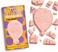 Tony's Chocolonely Witte Chocolade Framboos Biscuit Discodip Chocoladereep - Gefeliciteerd T is feest! - Fairtrade Verjaardagscadeau - 180 gram