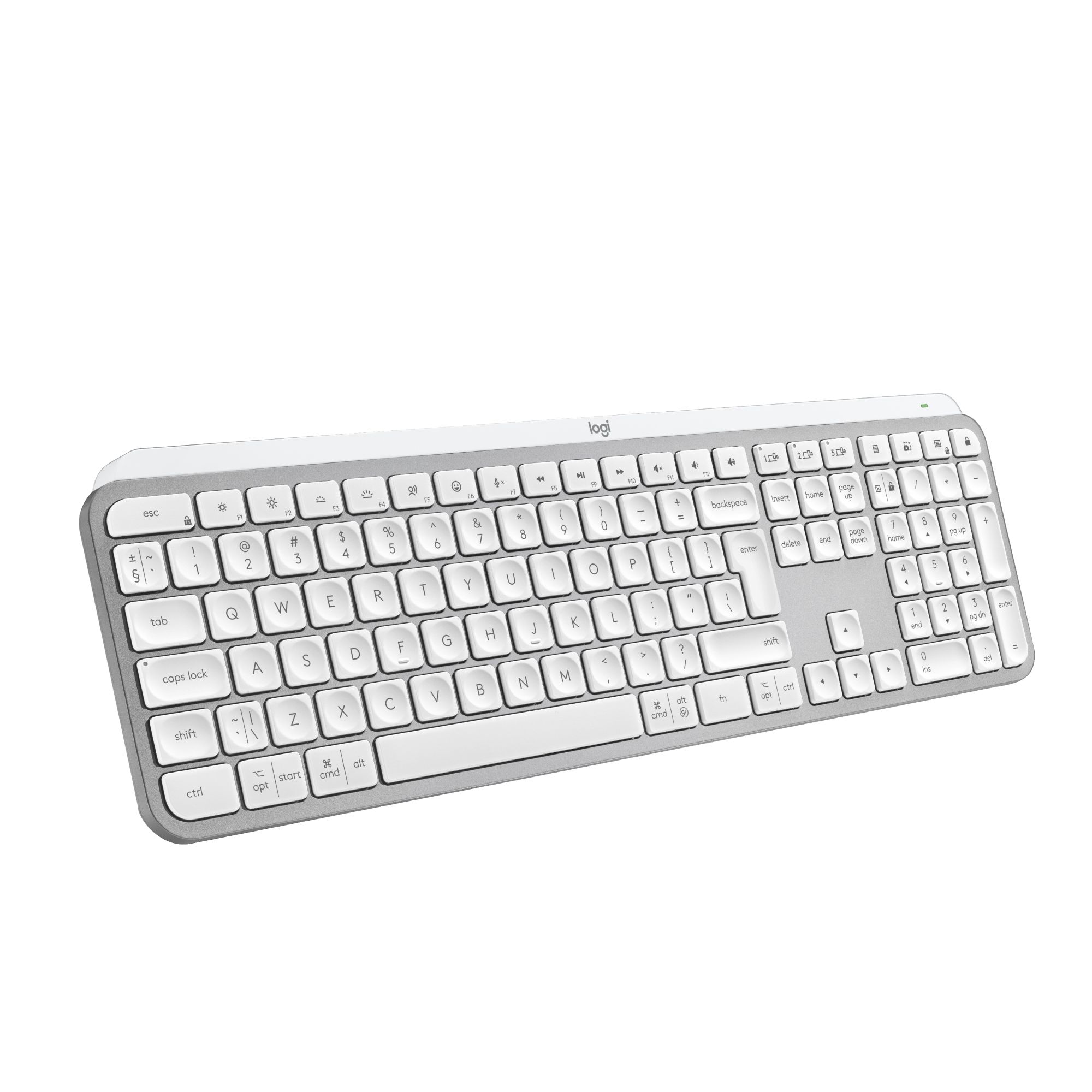 Logitech MX Keys S - Draadloos Toetsenbord - QWERTY Spaans - Aluminium/Wit