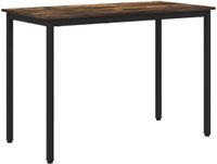 vidaXL Table de salle à manger, 110 x 55 x 75 cm, Bois traité, Chêne fumé