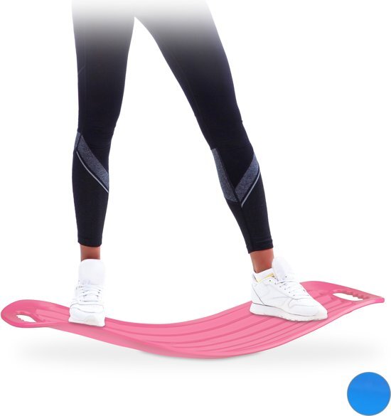 Relaxdays balanstrainer - lichaamstraining - balance board - twisttrainer - balans bord roze