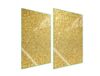 TMK ArtDeko Gouden Glazen Beschermplaat Fornuis Bescherming 35x52 cm