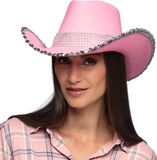 Boland Hoed cowboy Spark roze - 58 cm - Volwassenen - Vrouwen