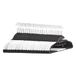 Amazon Basics Duurzame Kunststof Kledinghangers met Rubberen Antisliphoes en Horizontale Balk, Wit, 50 Stuks