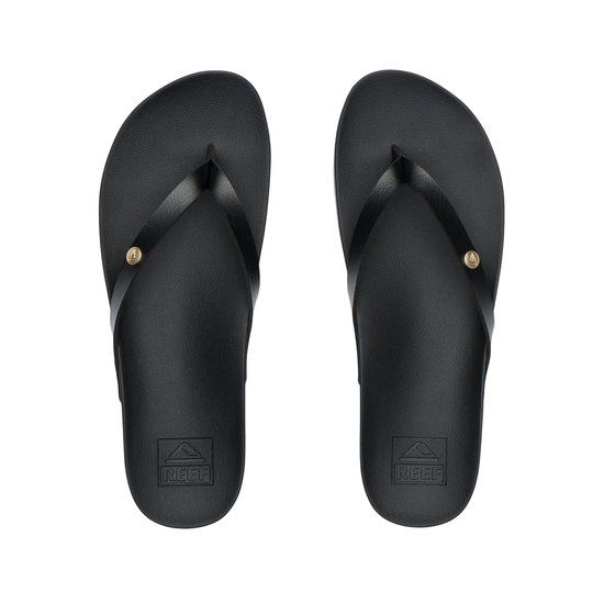 Reef Vista Ivy Black Black Teenslippers Zwart Synthetisch Dames - Zwart - 40