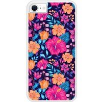 Apple iPhone 8 Fleurs exotiques Verstevigd hoesje met sublimatie bedrukking