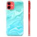 iPhone 12 mini hoesje van TPU - Blauw marmer
