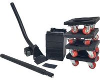Magma - Heimtex MAGMA | Set meubeltransportrollers, zware meubelheber met verlengstang en 4 meubelrollers, 360 graden draaiende wielen, draagvermogen 400 kg, meubeltransportset