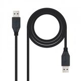 USB-kabel - 2 m USB 3.2 Gen 1 kabel met USB A-stekker zwart