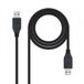 USB-kabel - 2 m USB 3.2 Gen 1 kabel met USB A-stekker zwart