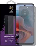 MobyDefend Screenprotector - Matte Privacy Glass - Geschikt voor Motorola Moto G34
