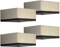 SOTECH 4x meubelpoten MOTEL 65 x 65 mm hoogte 30 mm RVS-look