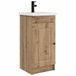 vidaXL Badkamermeubel met Wasbak Artisanaal eiken 42 x 40 x 84,5 cm
