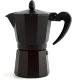 Quid Italiaanse Koffiepot Quid Zwart Metaal Bakeliet - 12 bekers