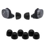 Comply Premium schuimrubberen oordopjes, compatibel met Sennheiser Momentum (3 & 4) & Accentum True Wireless, maat S, nieuwe versie 2025 met reinigingsgereedschap, zwart, 3 paar, Made in the USA