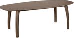 Lewis & Loft Bureau Luna - Desk - Deens ovaal - FSC® mangohout - 220x110 cm - Bruin