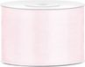 Partydeco Cadeaulint - poeder roze - 5 cm x 25 meter - satijn