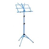 Gear4music Muziekstandaard met Draagtas, Blauw