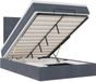 vidaXL - lit plateforme avec matelas - 120x190cm - velours - gris foncé