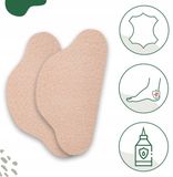SULPO MAROL BIS Sp. z o.o. Natuurlijke Leren Hakbeschermers - Comfort & Reparatie - Maat 34-36 - Unisex - Natuurlijk/Beige - Latex