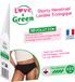 Love & Green Menstruatie Shorty Wasbaar Zwart Abundant Flow (Maat : XXS)