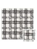 FloorPops FPF3751 Sawyer Plaid in elkaar grijpende vloertegels, zwart