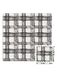 FloorPops FPF3751 Sawyer Plaid in elkaar grijpende vloertegels, zwart