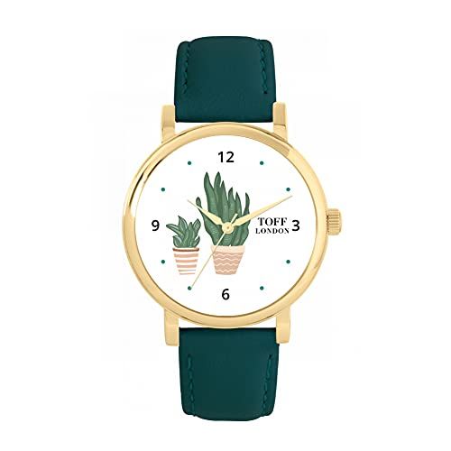 Toff London Roze potplanten horloge - 5059656808664