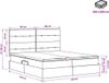 vidaXL Opbergbed met hoofdeinde Crèmekleurig 200 x 200 cm Stof