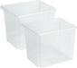 Sunware Nesta - 2x - plastique - 45L - transparent - 45 x 36 x 36 cm - empilable