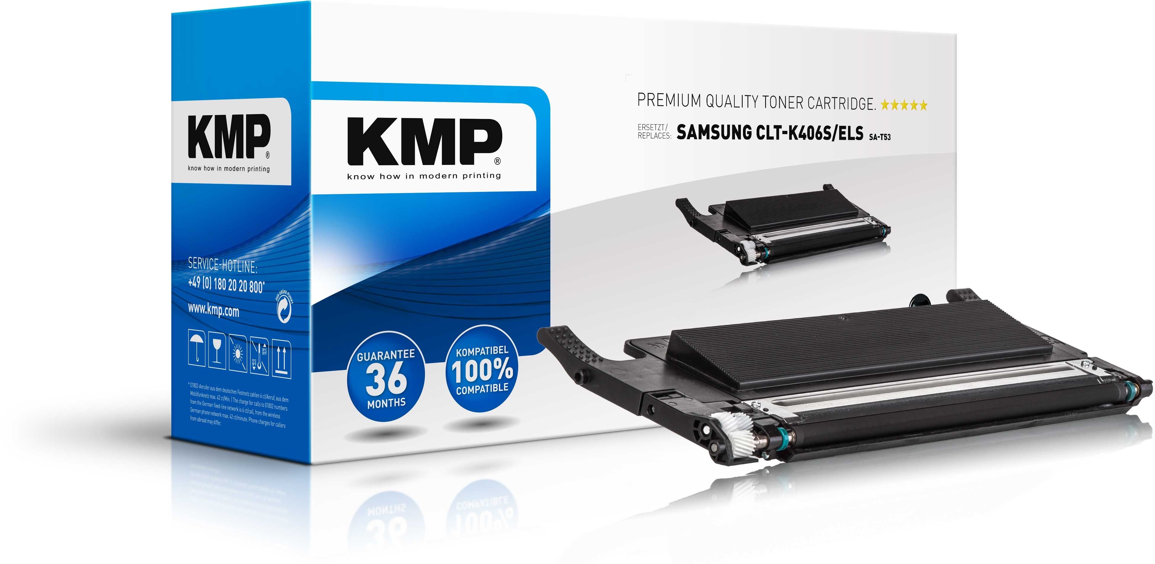 KMP SA-T53 - Toner cartridge - zwart - 1500 pagina's - voor Samsung CLP 360 / 365 / CLX 3300 / 3305 / Xpress C 410 / 460 / 467