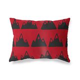 BonaMaison Rood-Zwart Decoratieve Kussensloop, Kussenhoezen Bank, Decoratieve Kussenhoesjes, Kussensloop; Sofa, Slaapkamer, Kantoor, Auto 35x50 Cm - Ontworpen en vervaardigd in Turkije