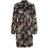 VERO MODA VMCANA L/S ABK SHIRT DRESS WVN BTQ Robe longue pour femme Noir XL