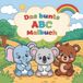 Das Bookmundo Das bunte ABC Malbuch: Tierisch durchs Alphabet für kluge Vorschulkinder