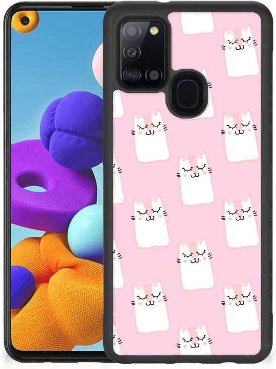 B2Ctelecom - Back Cover - Samsung Galaxy A21s - Sleeping Cats